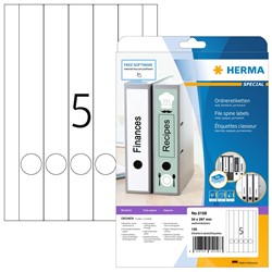 HERMA Ordner-Etiketten, weiß, 34 x 297 mm, 25 Blatt