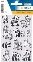 HERMA Magic Sticker, Panda u. Zebrafam., Foam