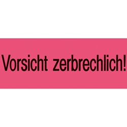 HERMA Versandzettel, leuchtrot, Vorsicht zerbrechlich, 1000 Stück