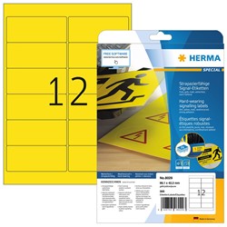 HERMA Signal Etiketten, gelb, 99,1 x 42,3 mm, 25 Blatt
