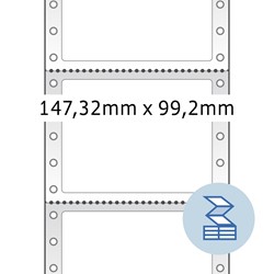 HERMA Computeretiketten, 1-bahnig, 147,32 x 99,2 mm, weiß