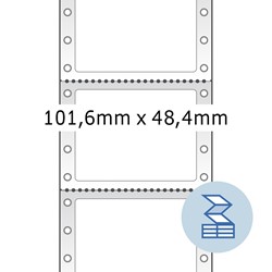 HERMA Computeretiketten, 1-bahnig, 101,6 x 48,4 mm, weiß