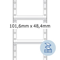 HERMA Computeretiketten, 1-bahnig, 101,6 x 48,4 mm, rot