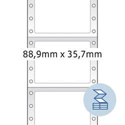 HERMA Computeretiketten, 1-bahnig, 88,9 x 35,7 mm, gelb