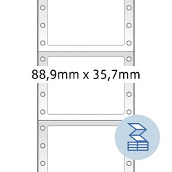 HERMA Computeretiketten, 1-bahnig, 88,9 x 35,7 mm, grün