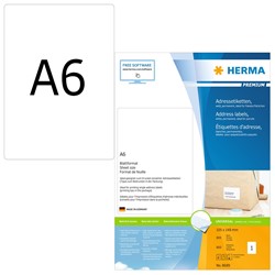 HERMA Adressetiketten, weiß, 105 x 148 mm, 800 Blatt