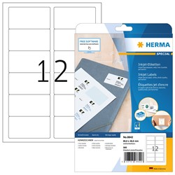 HERMA Inkjet Adressetiketten, weiß, 88,9 x 46,6 mm, 25 Blatt