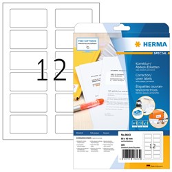 HERMA QR-Code Etiketten, weiß, 80 x 40 mm, 25 Blatt