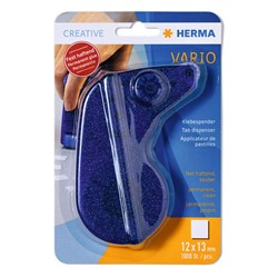 HERMA Klebespender Vario, fest haftend, 12  x 13 mm, blau, 1 Spender