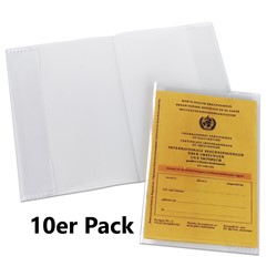 HERMA Klapp-Ausweishülle für den alten Impfpass, 105x145 mm, 10er Pack