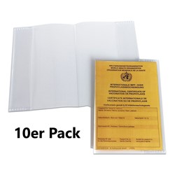 HERMA Klapp-Ausweishülle für den neuen Impfpass, 93x130 mm, 10er Pack