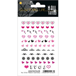 HERMA CLASSIC Nail Tattoo, Hearts