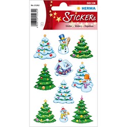 HERMA Decor Weihnachtssticker, Weihnachtswinterwald