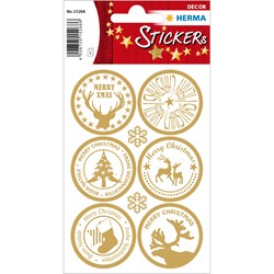 HERMA Decor Weihnachtssticker, Xmas