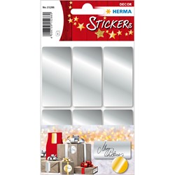 HERMA Decor Silberetiketten, 26 x 54 mm