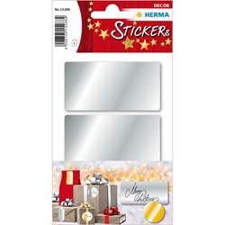 HERMA Decor Silberetiketten, 34 x 67 mm