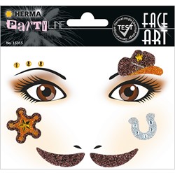 HERMA Face Art Sticker, Cowboy