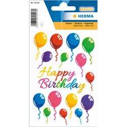 HERMA MAGIC Sticker, Luftballon, Glitter