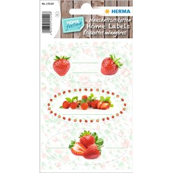 HERMA Sticker HOME, Küchenetiketten, Erdbeere