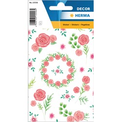 HERMA DECOR Sticker, Beautiful Rose, beglimmert