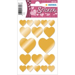 HERMA DECOR Sticker, Herz Gold