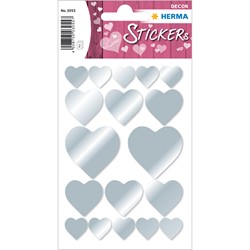 HERMA DECOR Sticker, Herz Silber