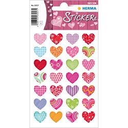 HERMA DECOR Sticker, Bunte Herzen