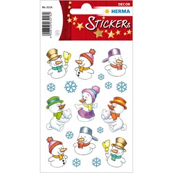 HERMA Weihnachtssticker, Schneemänner