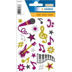 HERMA Magic Sticker, Musik, glittery