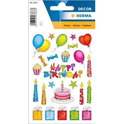 HERMA Decor Sticker, Geburtstag, beglimmert