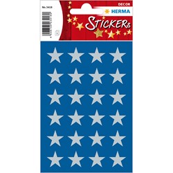 HERMA Weihnachtssticker, Sterne, silber