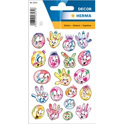 HERMA Decor Sticker, Gesichter, bunt