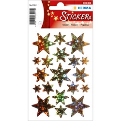 HERMA Weihnachtssticker, Sterne, Holografie