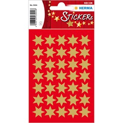 HERMA Weihnachtssticker, Sterne, gold