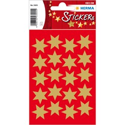 HERMA Weihnachtssticker, Sterne, gold