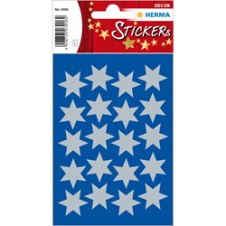 HERMA Weihnachtssticker, Sterne, silber