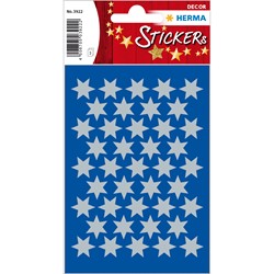 HERMA Weihnachtssticker, Sterne, silber