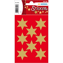 HERMA Weihnachtssticker, Sterne, gold