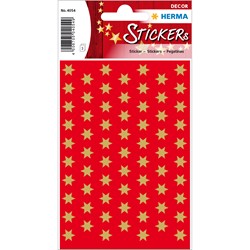 HERMA Weihnachtssticker, Sterne, gold