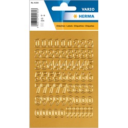 HERMA Zahlen Etiketten, gold, 12 mm, 1 Blatt