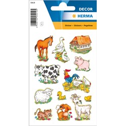 HERMA Decor Sticker, Bauernhoftiere