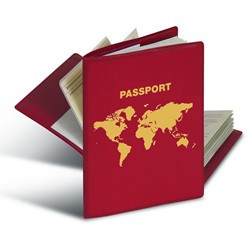 HERMA RFID Schutzhülle, weinrot, Reisepassformat