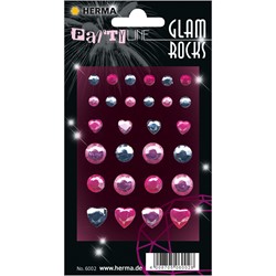 HERMA Glam Rocks Sticker, 84x120 mm, Diamanten