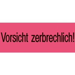 HERMA Versandzettel, leuchtrot, Vorsicht zerbrechlich, 1000 Stück