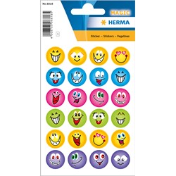 HERMA Magic Sticker, Smilies, Glimmerfolie