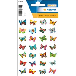HERMA Magic Sticker, Schmetterlinge, Glimmerfolie