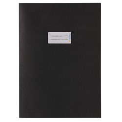 HERMA Heftschoner Papier, schwarz, A4