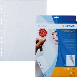 HERMA Fotokarton, 230 x 297 mm, weiß, 10 Blatt