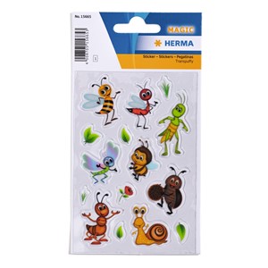 HERMA Magic Sticker Wiesentiere, Transpuffy