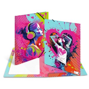 HERMA Sammelmappe A3 Karton Music Girl